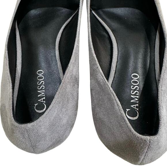 Camssoo 1.5” heels, light gray pointed toe pumps No wear size 10.5 - Picture 8 of 9